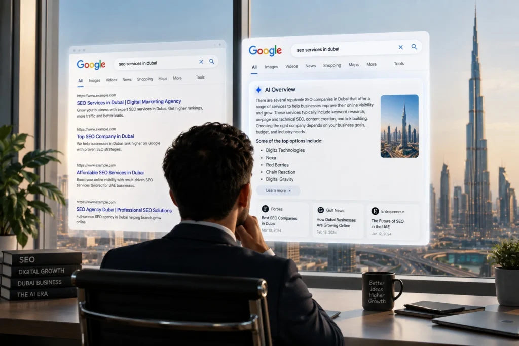 Google SGE vs. Traditional Search: How to Win the AI Box in Dubai 