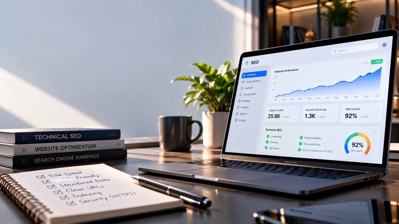 Technical SEO best practices for website performance, indexing, site speed and search rankings